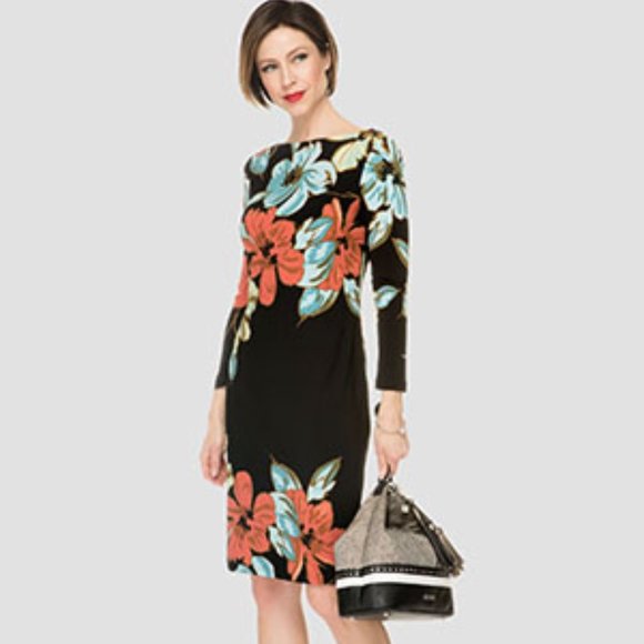 joseph ribkoff floral dress